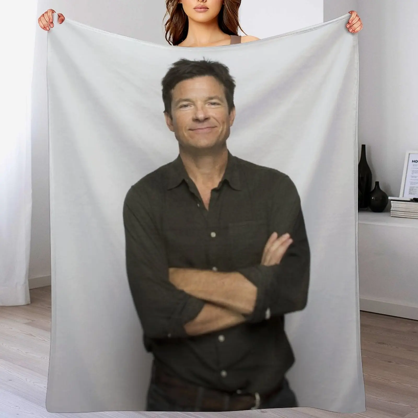 

Jason Bateman BN03 Throw Blanket Luxury St funny gift Hairy Loose Blankets