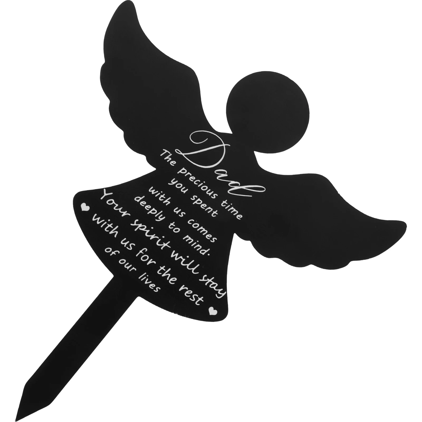 

Angel Cemetery Stake Memorial Grave Marker Acrylic Custom Decor Yard Signs Plaques Personalized Dad Deceased Sculpture