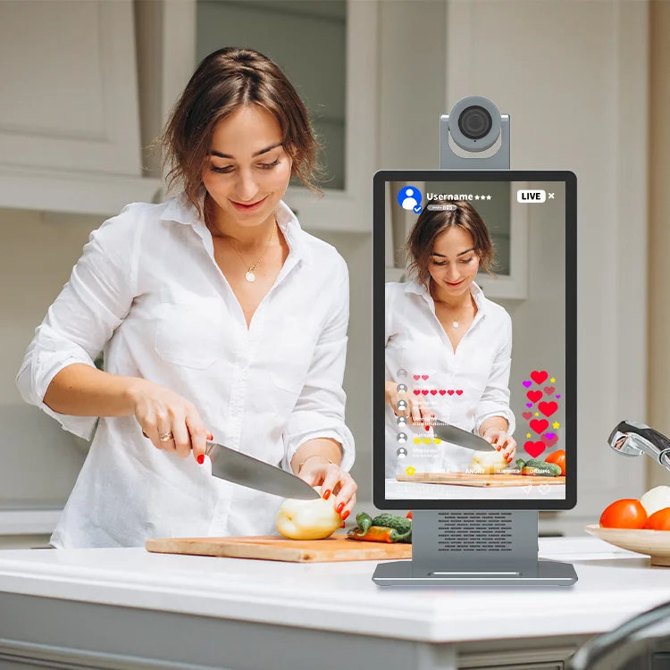 HUSHIDA 15.6 Inch Tiktok Live Streaming Direct Broadcast Machine For Facebook Ins Shopee Shipping Platform