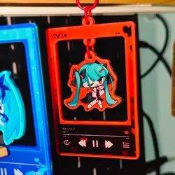 New  Key Buckle  Project Diva Anime Peripherals Cute Cartoon Originality Schoolbag Acrylic Pendant Gift