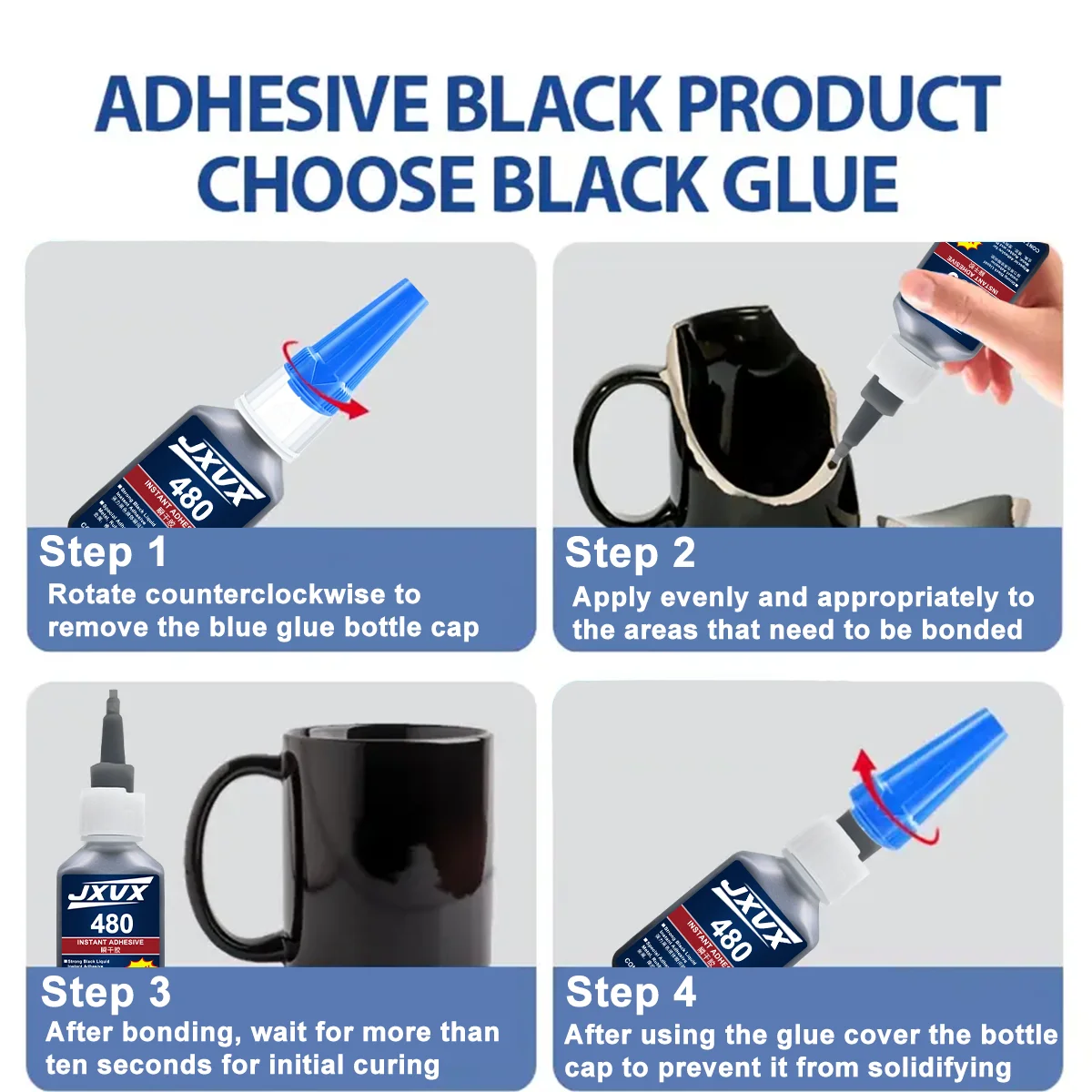 Adhesivo instantáneo 495/480 ecológico recientemente mejorado. Contiene cianoacrilato superresistente adecuado para reparaciones automovilísticas. Caucho, plástico, madera. Con aplicador de precisión. Pegamento 110 ml.