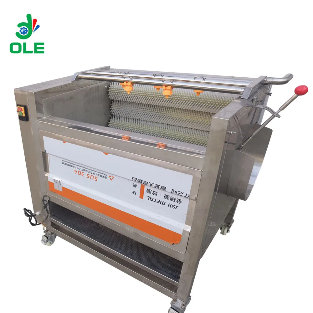 

800 Brush Washing Cleaning Machine Commercial Potato Peeling Machine