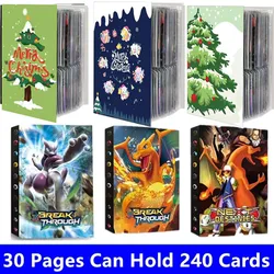 Kerst 240 Stuks Album Charizard Kaarten Album Boek Cartoon Anime Nieuwe 240 Stuks Game Kaarthouder Collectie Map Kid cool Speelgoed Gift