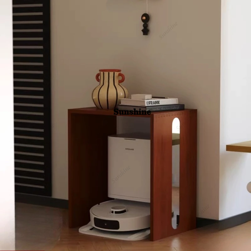 

Living room medieval sofa side few household solid wood coffee table tea rack rack corner few