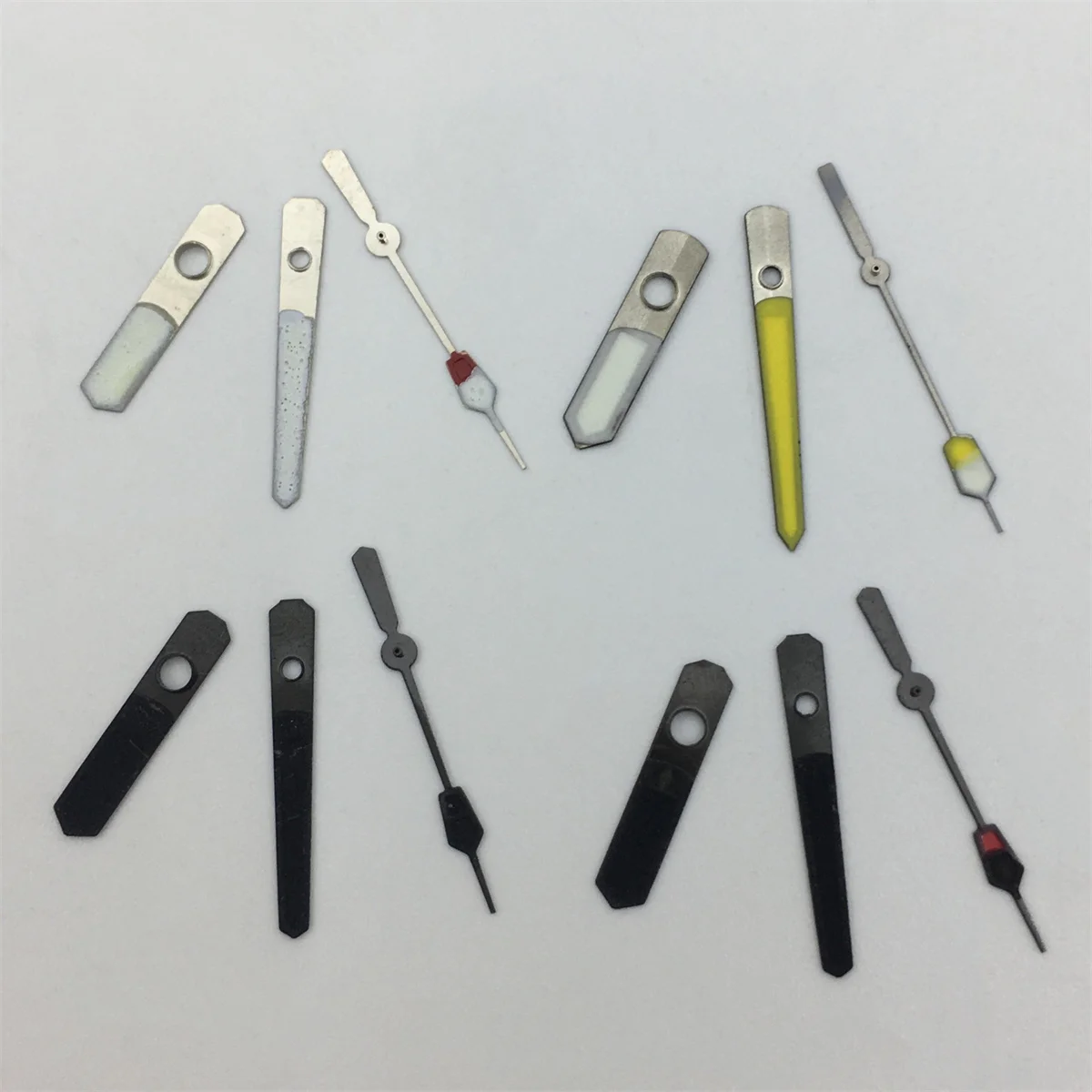 Jam tangan emas tangan NH35 pistol emas mawar perak jam tangan untuk NH34 NH35 NH36 NH38 NH39 NH70 NH72 gerakan jam tangan bercahaya hijau pointer