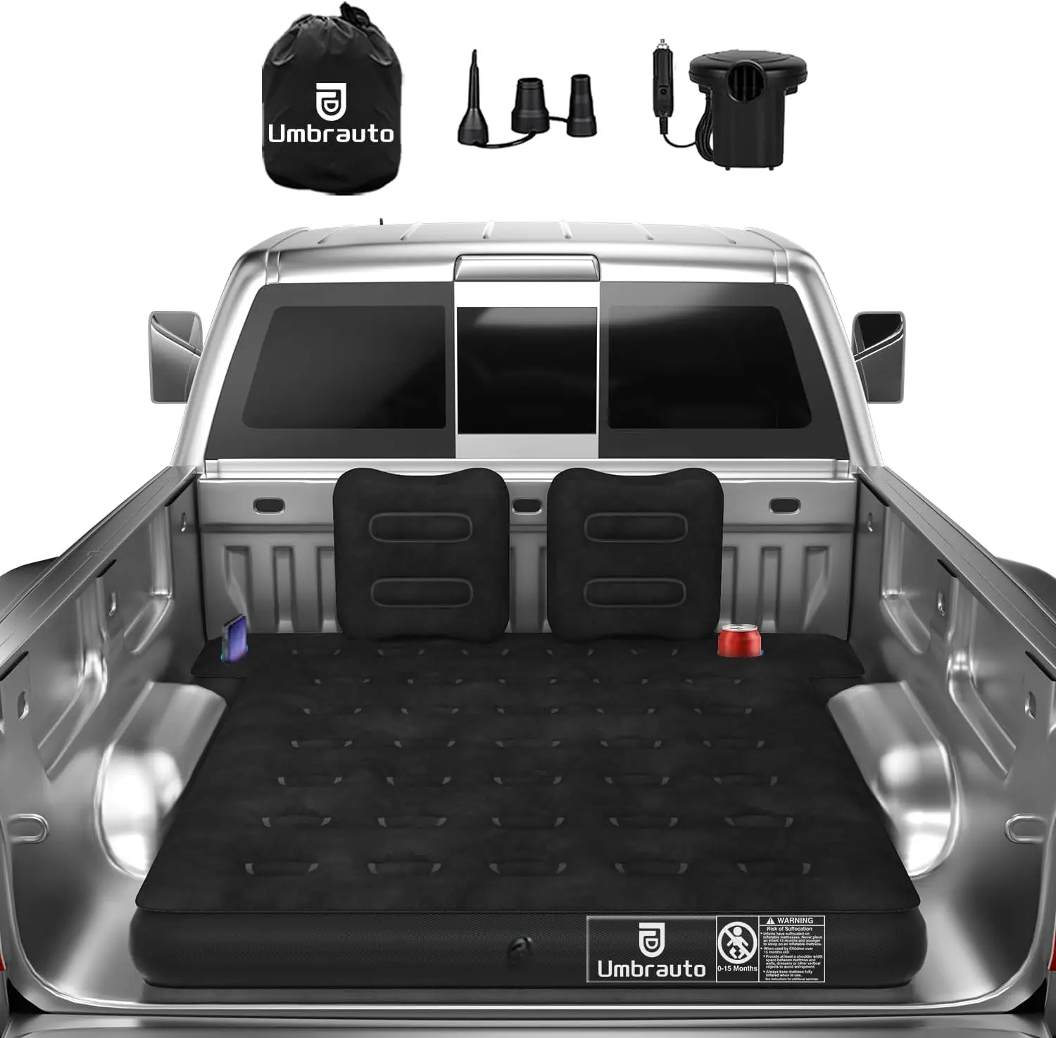 

Tru Bed Air Mattr For 5.5-5.8Ft Full Size Short Bed, Inflatable Pickup Airbed With Pump For Outdoor Travel
