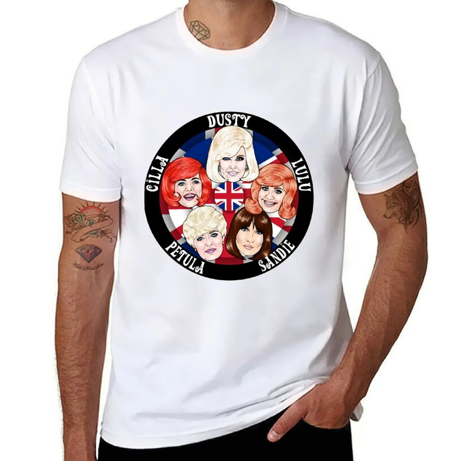 

60s British Pop Women T-Shirt cotton t shirt man man t shirt luxury T-Shirt