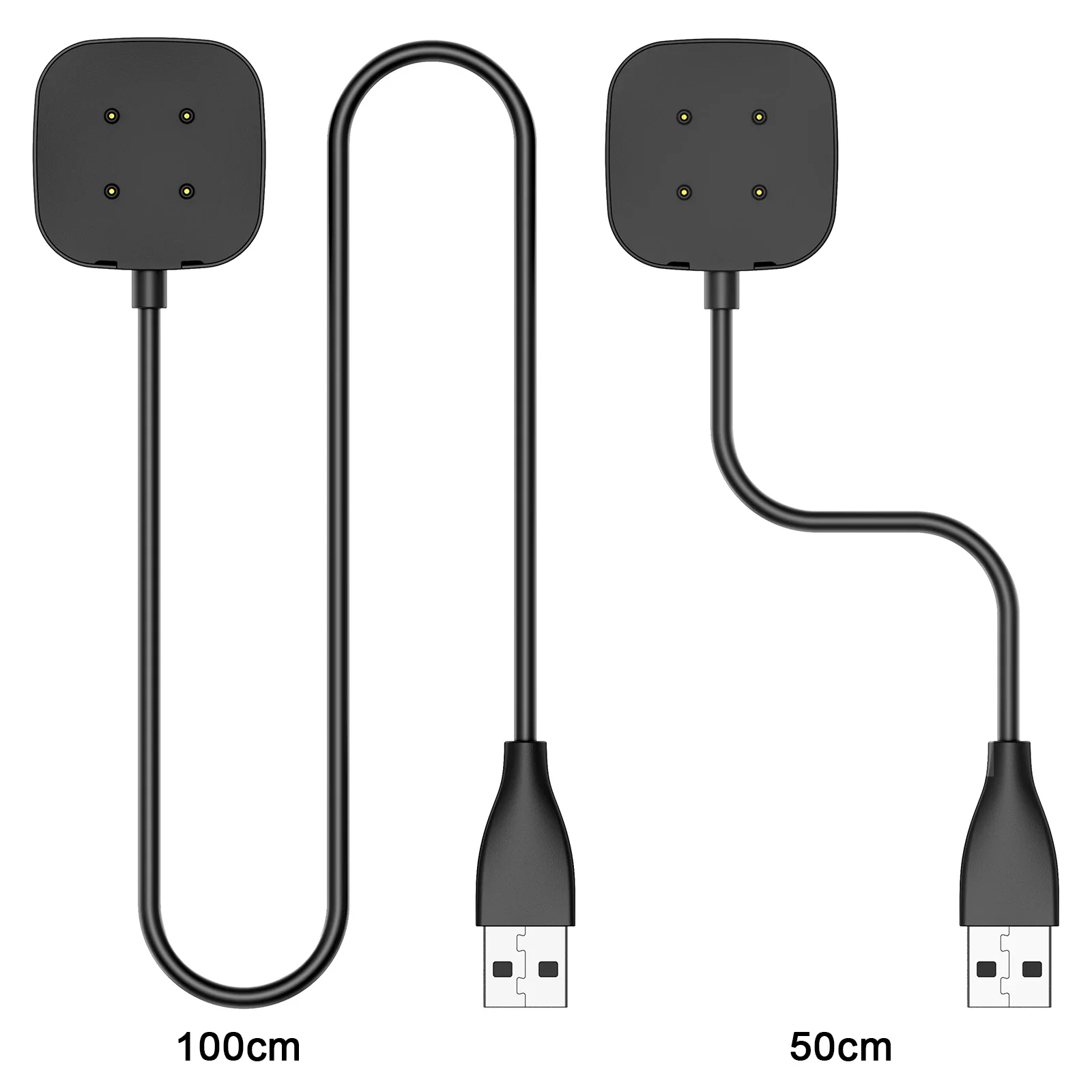 Magnetic Watch Charger for Fitbit Versa 3 Charging Cable Replacement USB Cord Dock Adapter For Fitbit Sense Smartwatch Accessory