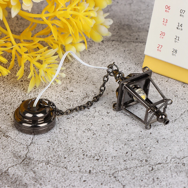 【BS】1:12 인형의 집 미니어처 샹들리에 LED 램프 벽 램프 천장 램프 장식 장난감