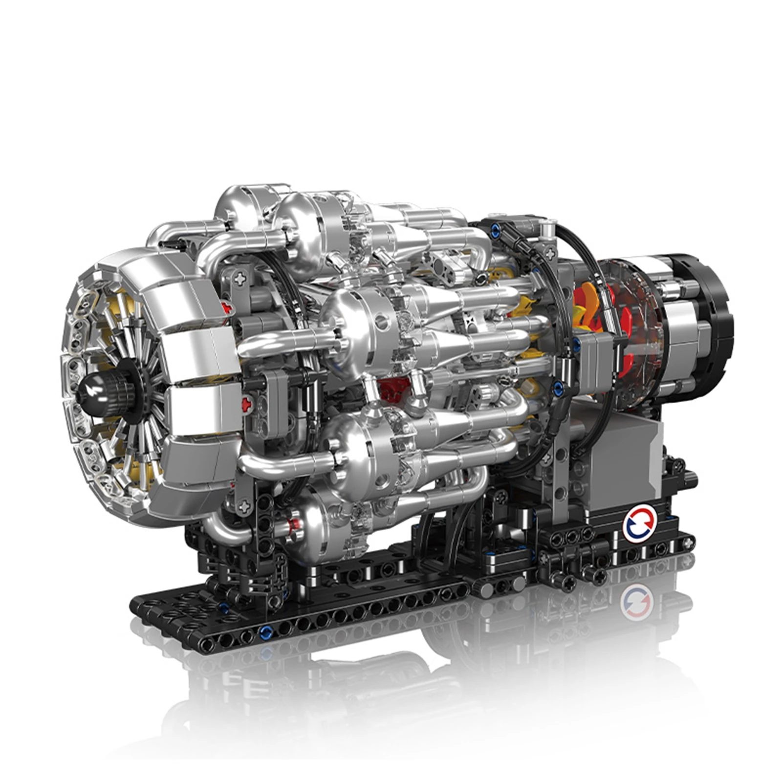 Mould King 10216 Turbojet Engine Building Blocks Simulation Model STEM DIY Bricks Toys Teens Aviation Enthusiasts Christmas Gift