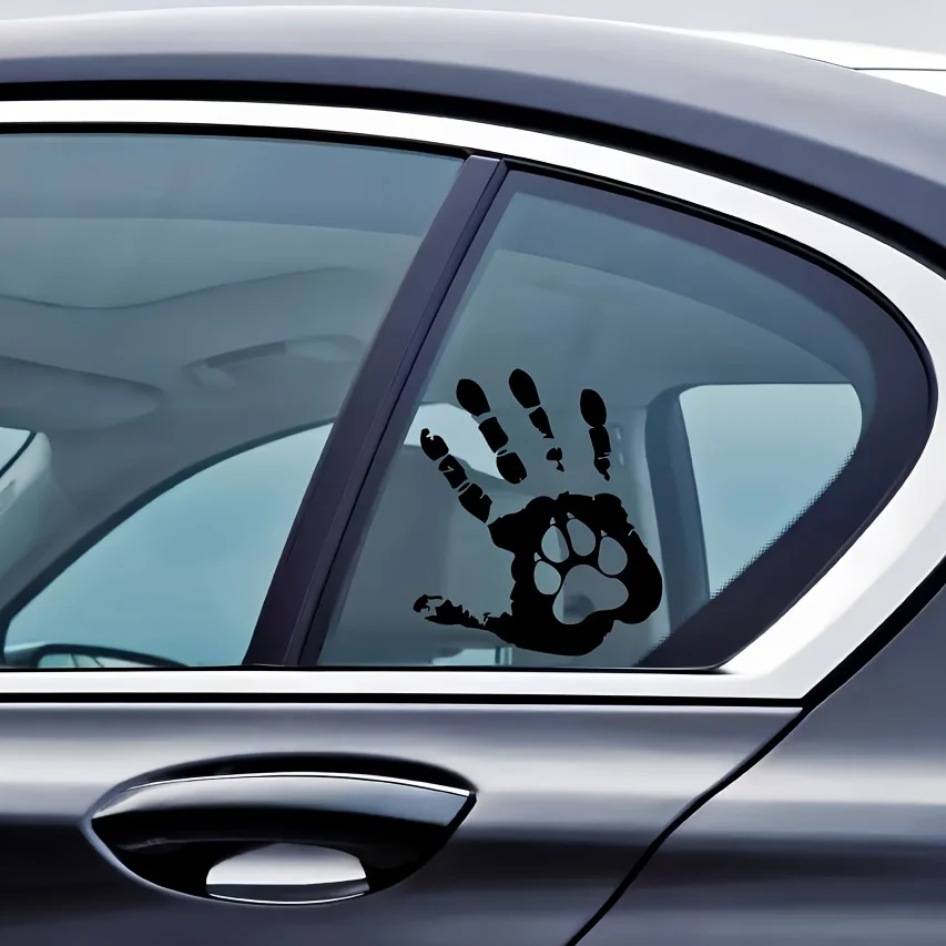 قطعة واحدة من ملصقات السيارات - شارات بصمات يدوية وطبعات مخالب تضيف لمسة مرحة على سيارتك وإكسسوارات سيارات الكلاب. #5