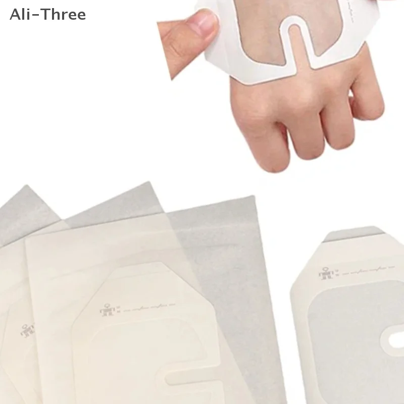

5PCS Octagonal Invisible Fitting Fixation Application PU Transparent Visual Retained Plaster Waterproof Dressing Patch