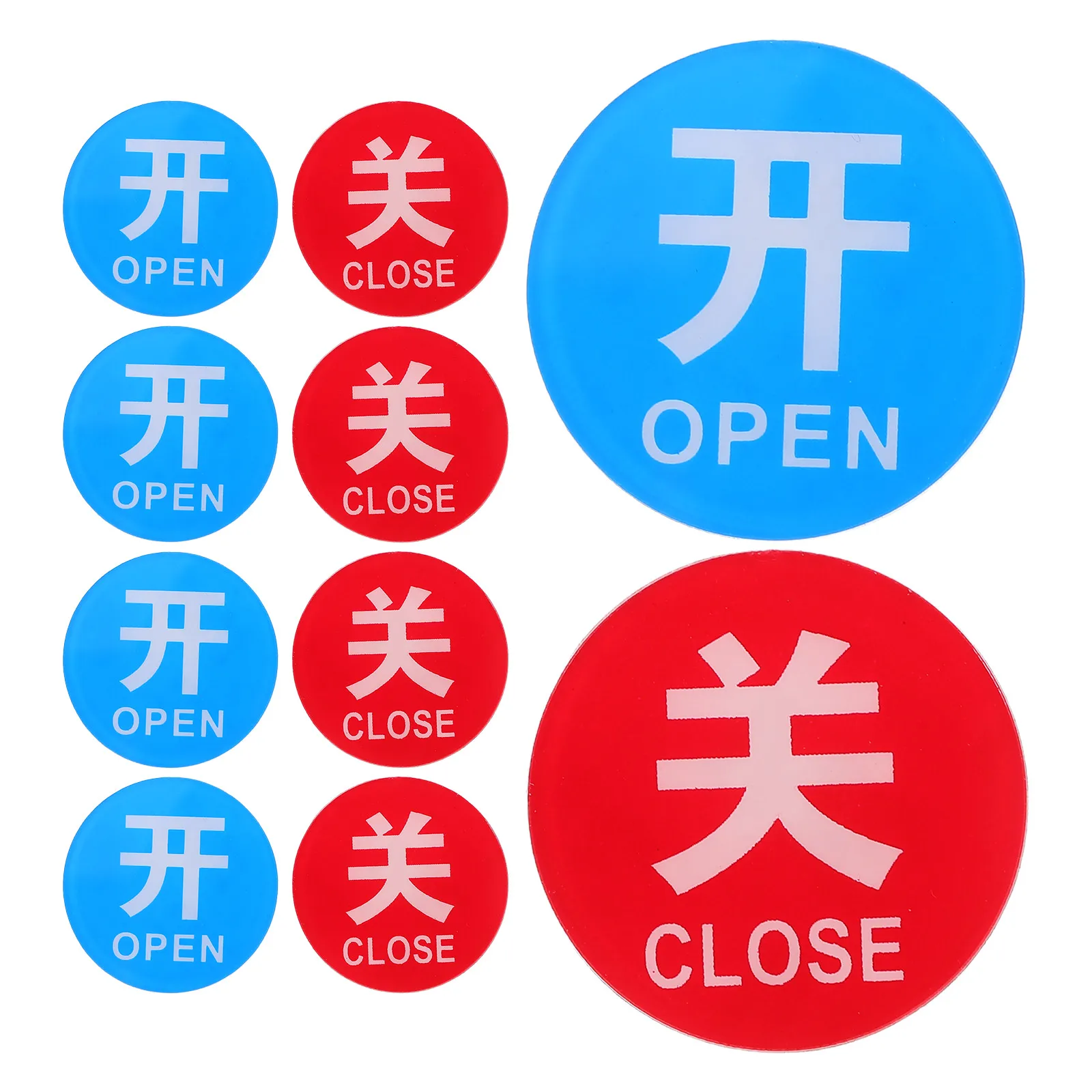 

1 Set Hot Cold Water Faucet Labels Stickers Waterproof Safety Markers Hotel Home Use Sleek Design Indicators Traffic Safety