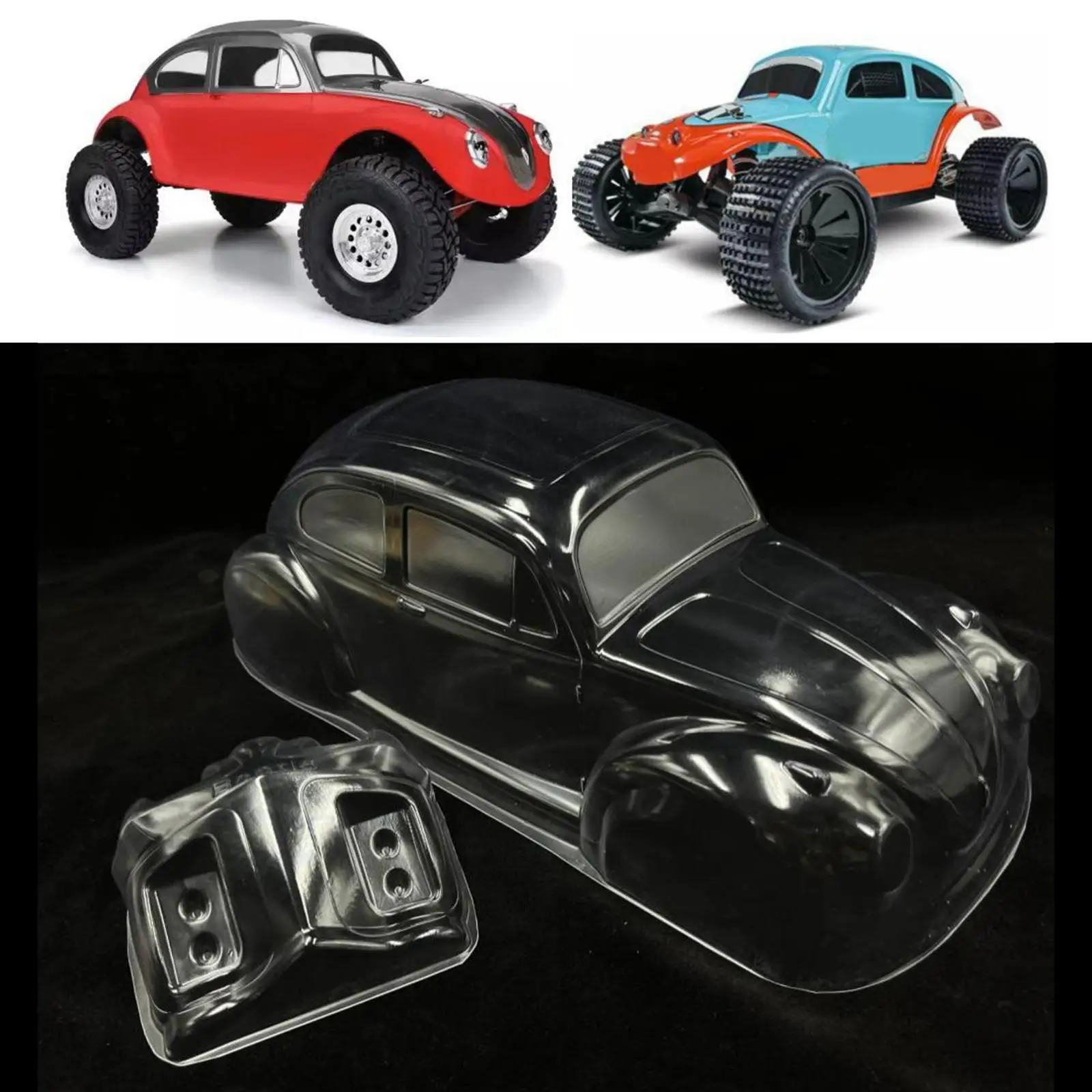 1/10 Transparent 313mm Wheelbase Shell, Remote Control Car Body Shell for Trucks Crawler, RC Car Vehicles Modification