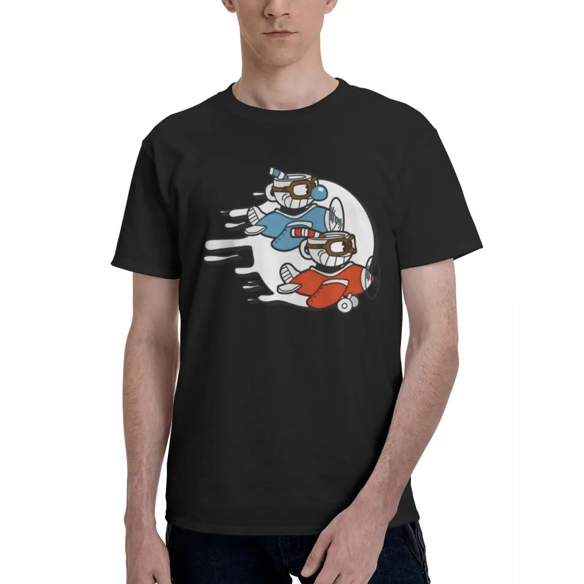 Cuphead Gifts T Shirts Graphic Y2K Anime Short Sleeve Mens Women T-Shirt Clothing