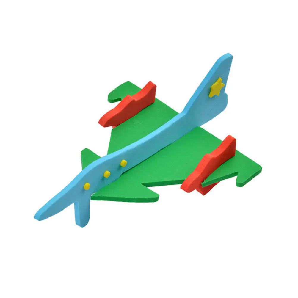 

8Pcs 3D Puzzle Airplane Eva DIY Assembly Educational Jigsaw for Kids Creative Miniature Aircraft Plane Puzzle for Desk Display