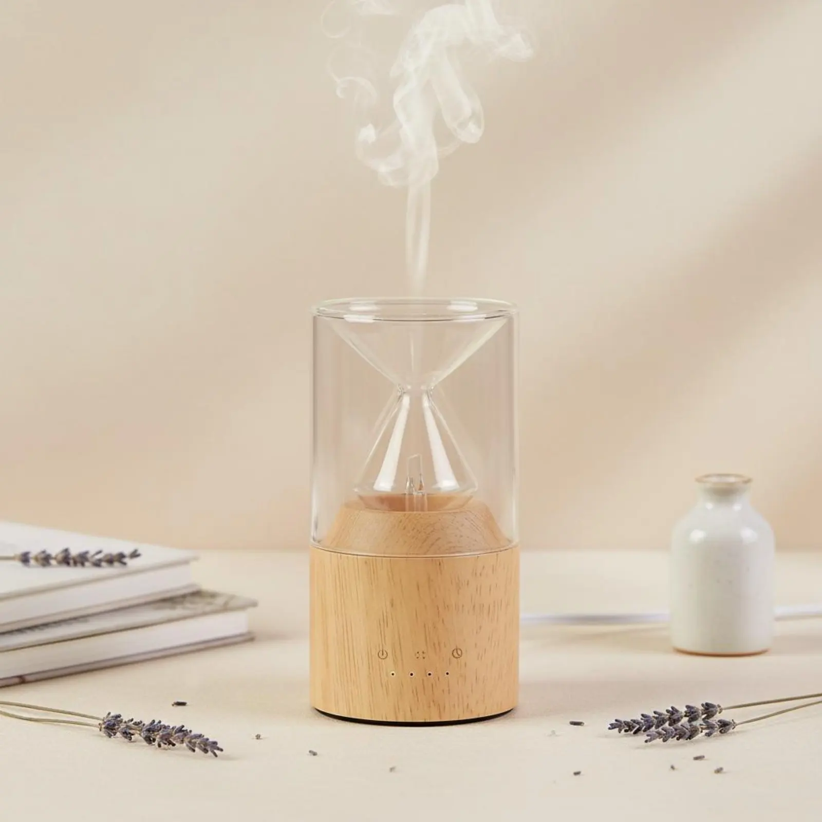 

Waterless Essential Oil Dispenser Quiet Function Waterless Nebulizing Dispenser Cold-Air Aroma Aerosolizer No Heat Technology