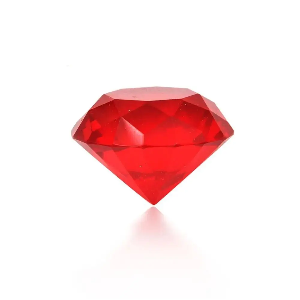 Colored Crystal Diamond Ornament Diamond Shaped Jewelry Craft Artificial Crystal Diamond DIY Cutting Process