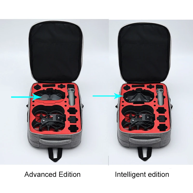 À prova de choque para dji avata drone sacos saco de armazenamento de viagem ao ar livre preto ombro duplo voando óculos wtaerproof caso