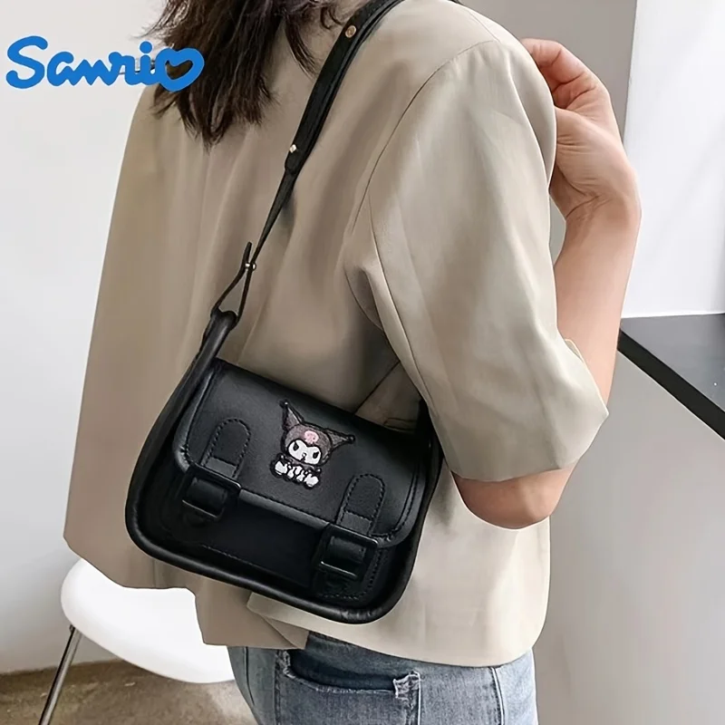 Sanrio Hello Kitty Kuromi Cinnamoroll Diagonal Shoulder Bag Fashionable Single Shoulder Bags Ladies Girls Hearts Cambridge Bag