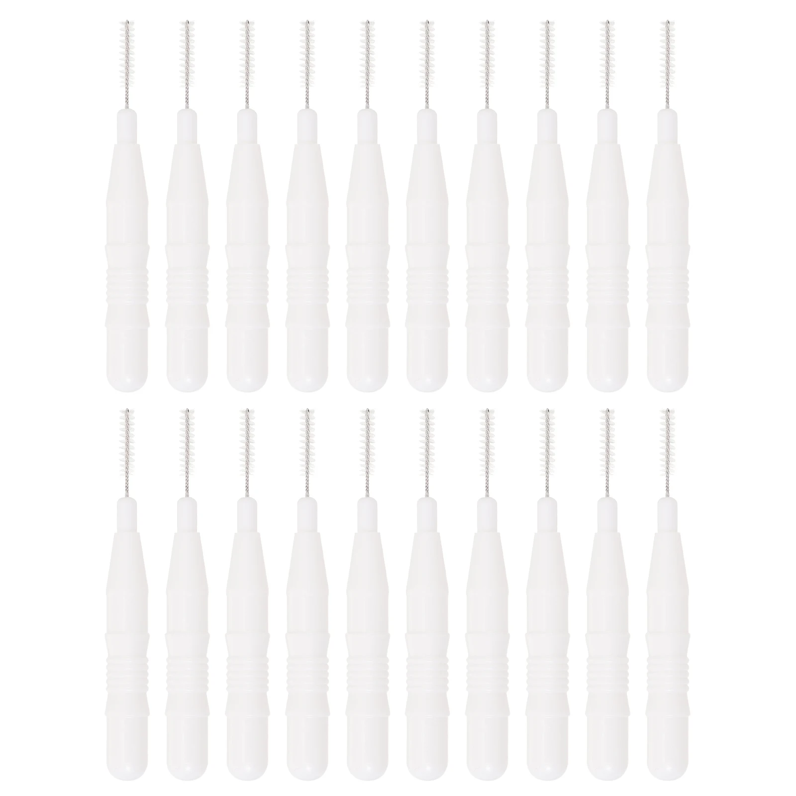 

20Pcs Mini Makeup Brush Kit Multi-Use Eyebrow and Interdental Brushes Smooth Handle Comfortable Grip Perfect for Beginners