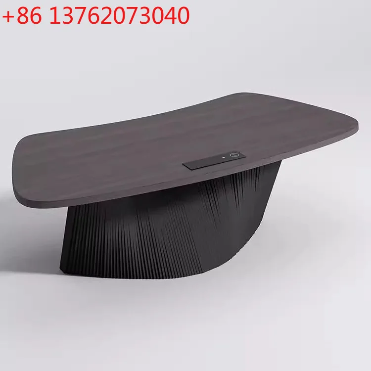 

Italian minimalist modern home desk boss desk special-shaped designer tea table