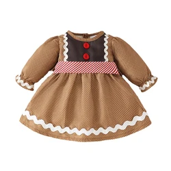 Vibrant Polka Dot Stylish Cute Long Sleeve A-Line Casual Dress with Round Neck and Belt 2 Piece Suitable Toddler Girls Wardrobe