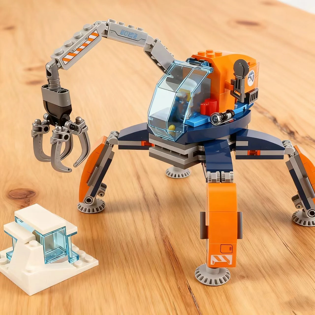 

Совместимые наборы MOC для третьих вечеринок, городская серия, строительные блоки, арктическая машина для ползания, автомобиль с ледяными блоками, детские игрушки, подарок