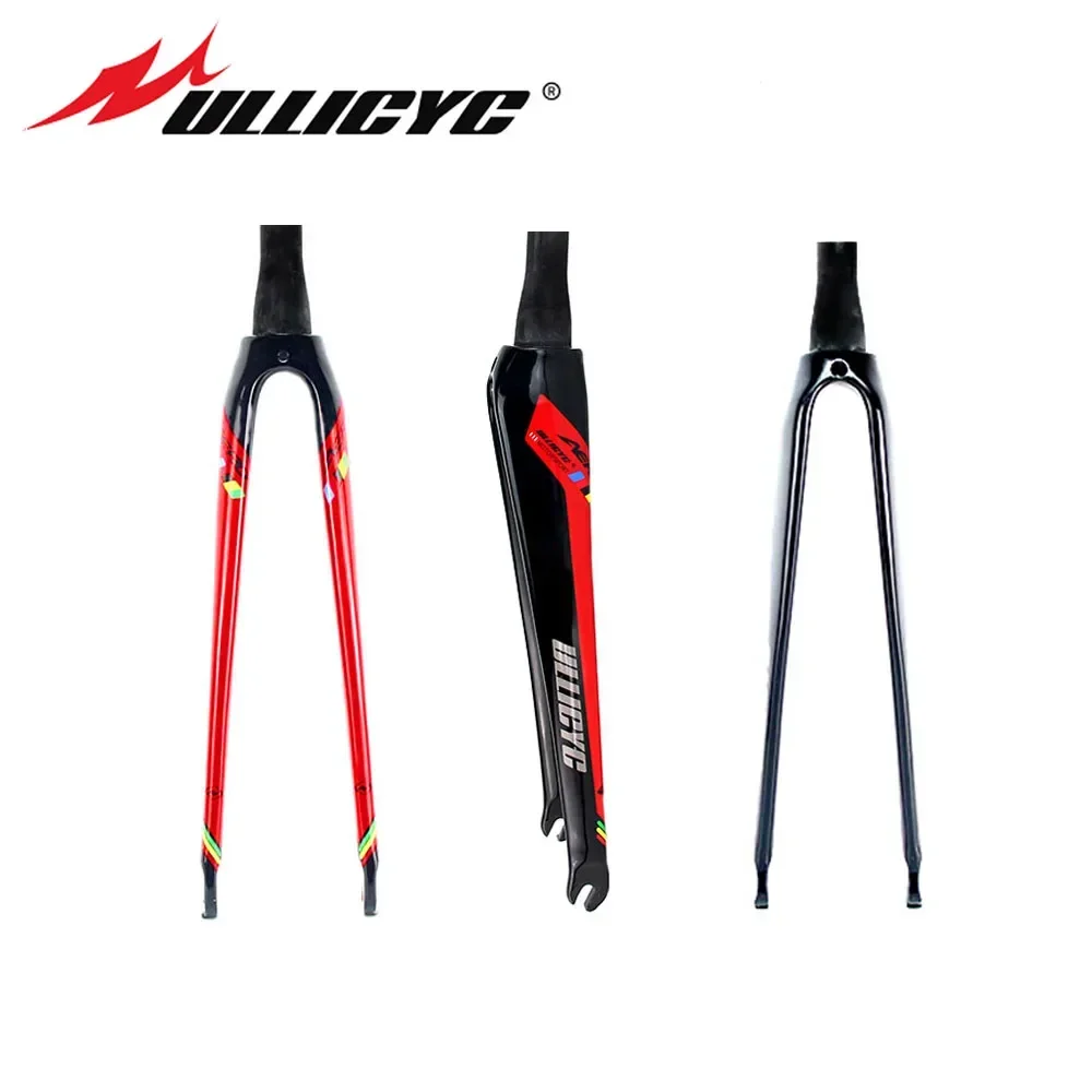 Ullicyc JAVA Gloss QR 700x25C  Road Bike Carbon Fiber Bicycle Adult Disc/Rim Brake Round/Tapered Tube Carbon Fiber Front Fork