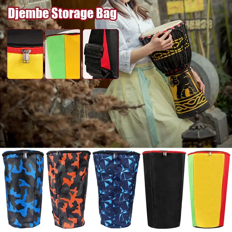

Drum Bag African Carry Case Storage Instrument Bags Waterproof Djembe Shoulder Blue Men Duffle Travel Backpack Musical