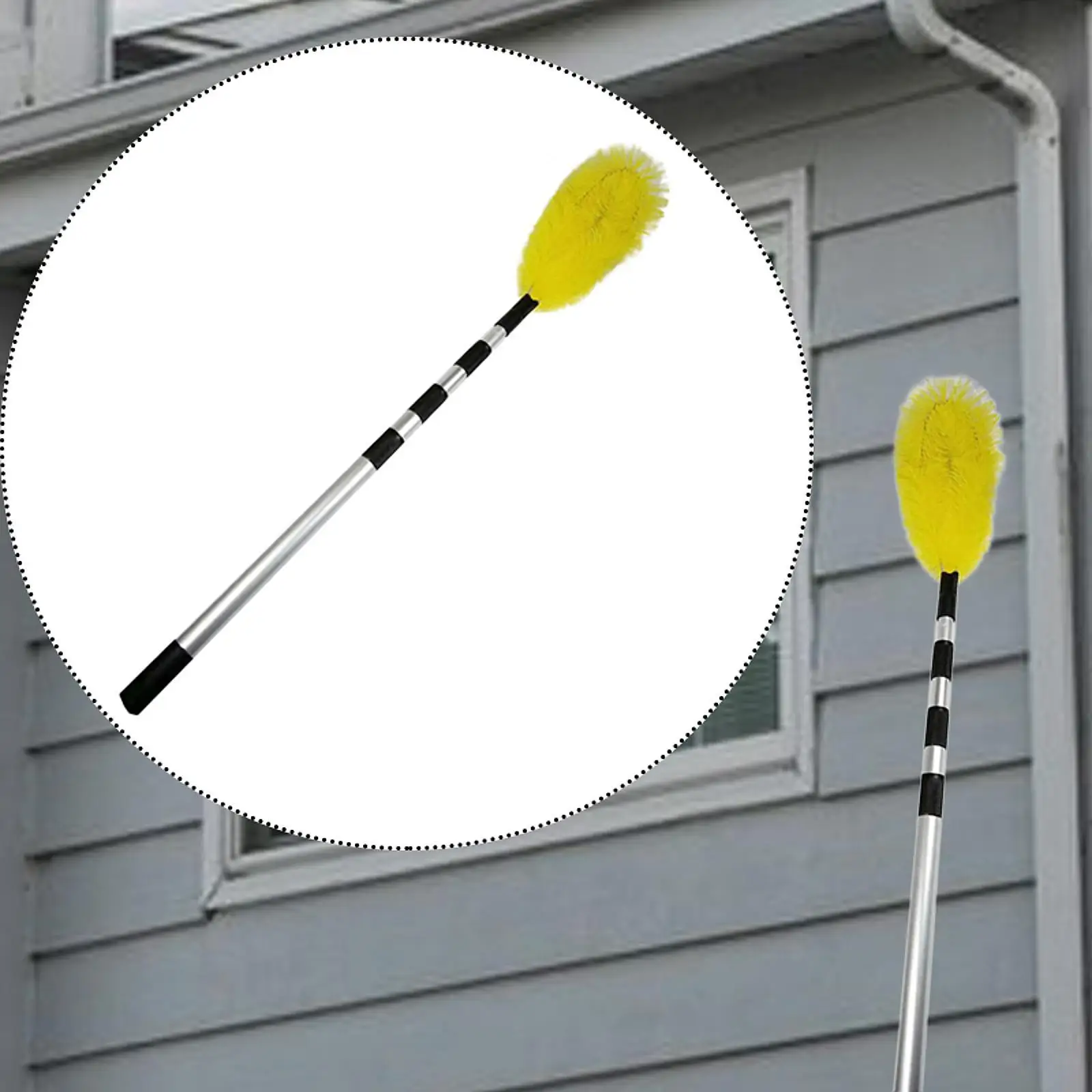 Gutter Cleaning Brush Versatile Adjustable Length Roofing Cleaner Tool