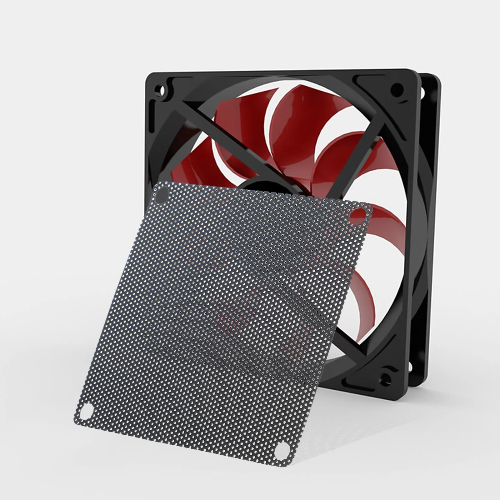 10 قطعة قطعة مروحة مرشح شبكي يغطي حالة الكمبيوتر برودة تصفية استبدال الغبار برهان شاشة الكمبيوتر مروحة شبكة مرشحات برودة الكمبيوتر #1