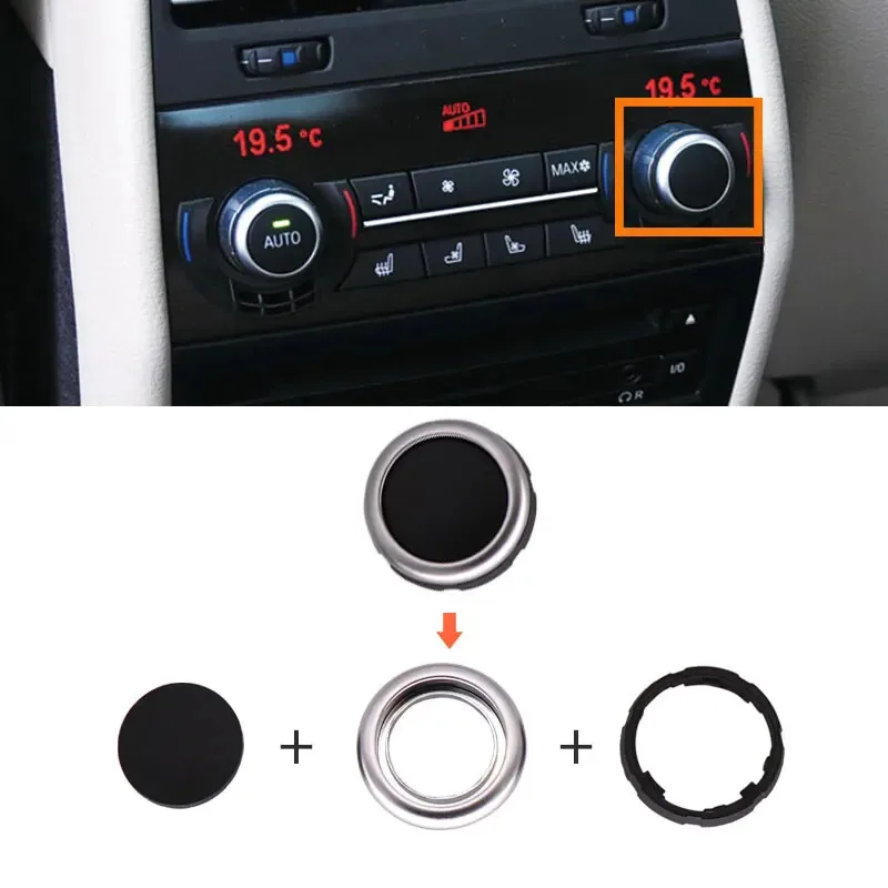 For BMW X5 X6 F10 F07 F02 F15 F16 61319393931 Car Climate AC Control Rotation Knob Button Switch Repair Kit