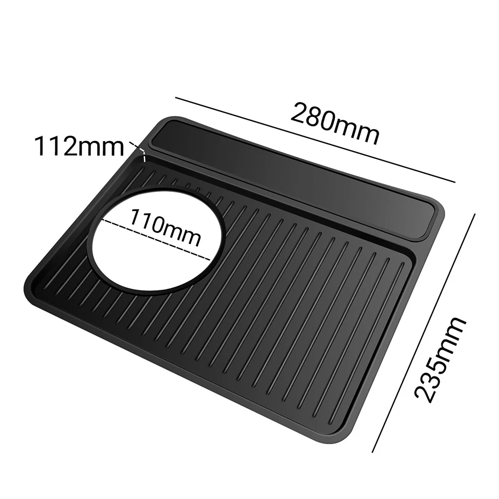 Tamping Mat for Breville 870/880, Espresso Tamper Mat,Espresso Tamping Station for Espresso Machine Barista Black