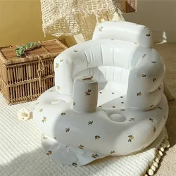 Baby Inflatable Seat Chair Kids Sofa Bath Shower Multifunctional Portable Sitting Bathing Stool Eating Chair Learn to Sit Chair