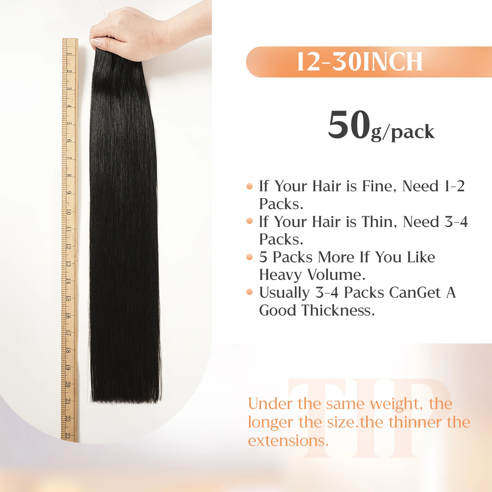 Powcign 12A Лента для наращивания волос, человеческие волосы яки, прямые настоящие натуральные невидимые волосы, уток кожи, прямые бесшовные волосы, 20 шт.