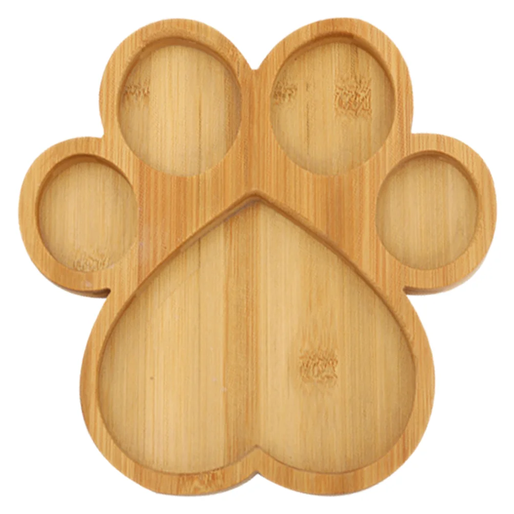 

Decorate Bamboo Animal Tray Child Clear Small Plates Countertop Bread Snack Storage