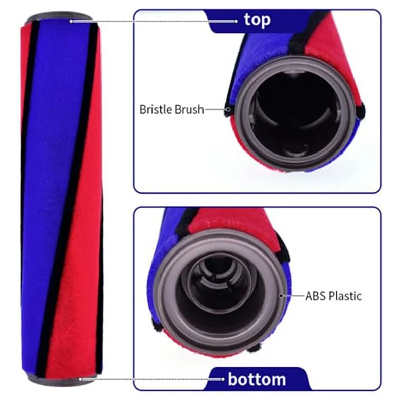 مجموعة شرائط قطيفة لفرشاة دوارة ناعمة لمرفقات فراغ دايسون V6 V7 V8 V10 V11-A73Z #2