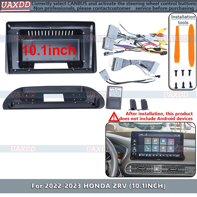 

10.1 Inch Car Frame Fascia Adapter Android Radio Dashboard Audio Mounting Panel Kit For HONDA Zwatches ZR-V ZRV 2022-2023 2 Din