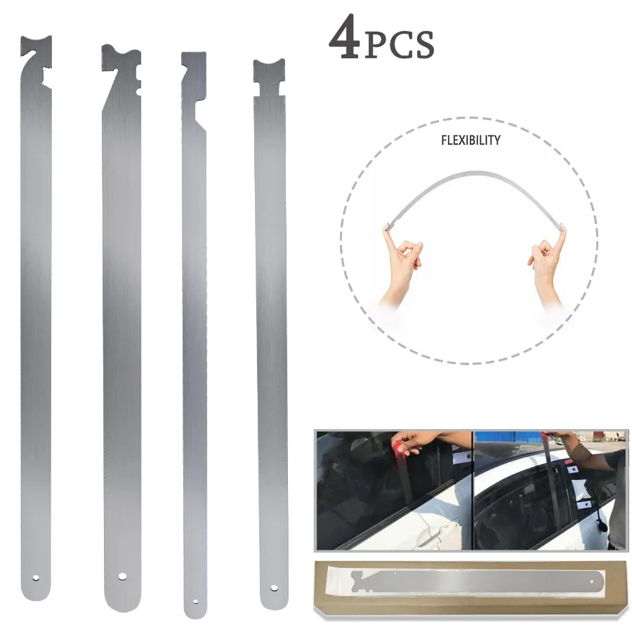 

4piece Universal Easy Jim kit multipurpose spring steel firefighter tool light weight easy to carry lever pry tool hand tool Sp