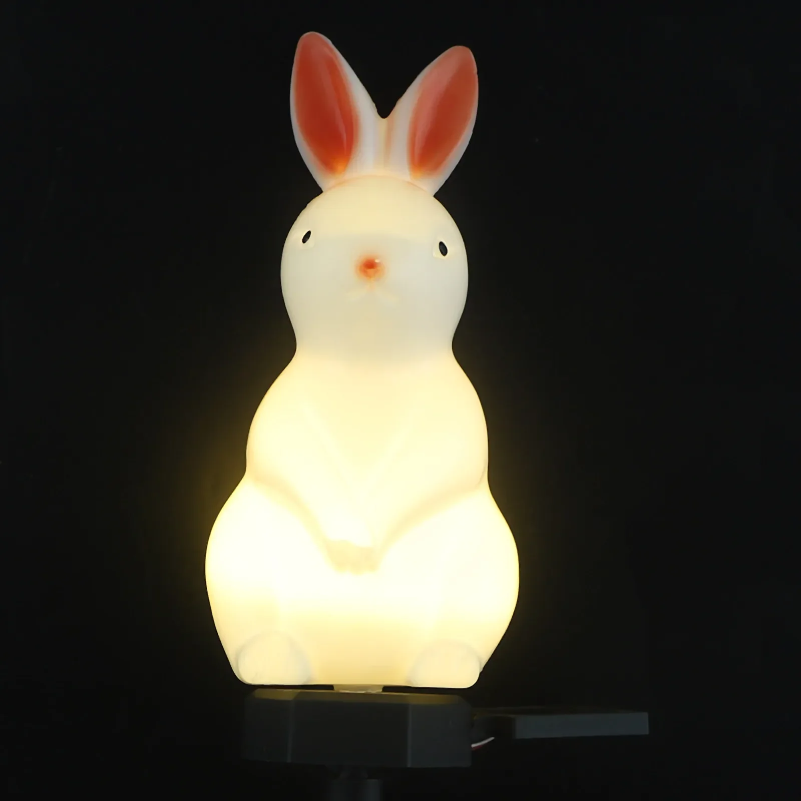 Garden Lights Lawn Decor outside Easter Bunny with ABS Rabbit Plug Solar Outdoor Lamp