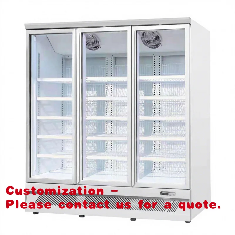 

Customize.Commercial Display Freezer Supermarkets with Triple Automatic Defrost -18C to -20C Temperature Range