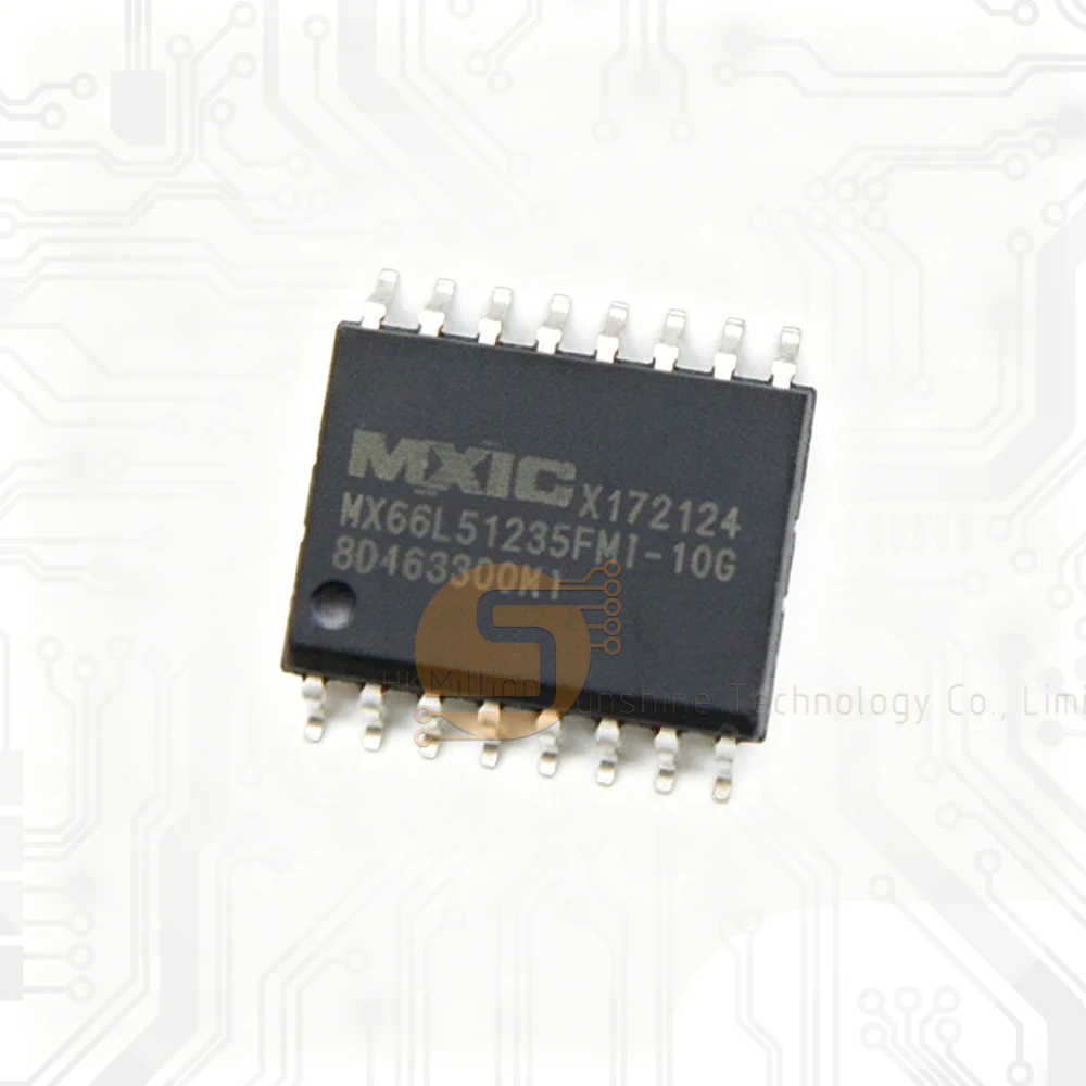 5pcs MX66L51235FMI-10G 16-SOIC FLASH - NOR IC 512Mb