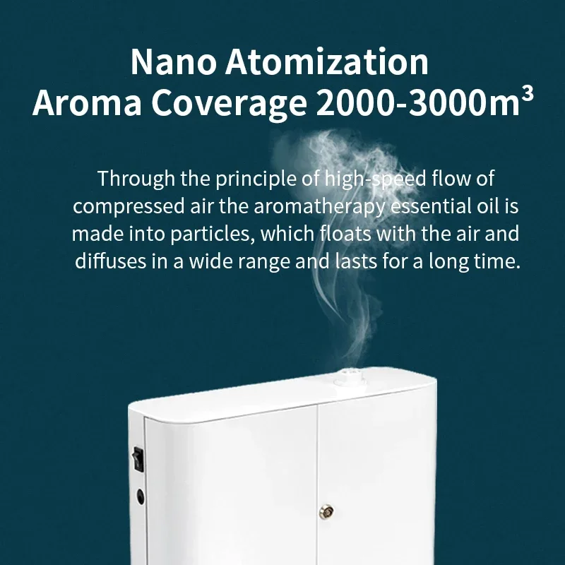 NAMSTE Difusor de Aroma Hotel Aromaterapia Grande Capacidade Difusor de Óleo Essencial Quarto Fragrância Temporização Inteligente Purificador de Ar Elétrico