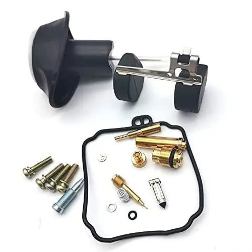 Carburetor Repair Carb Rebuild Kit with Plunger Float Gasket for Yamaha Virago 250 Xv250