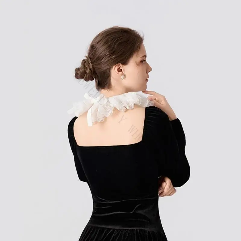 r7uf-colar-falso-poliester-flexivel-com-detalhe-renda-elegante-gravata-destacavel