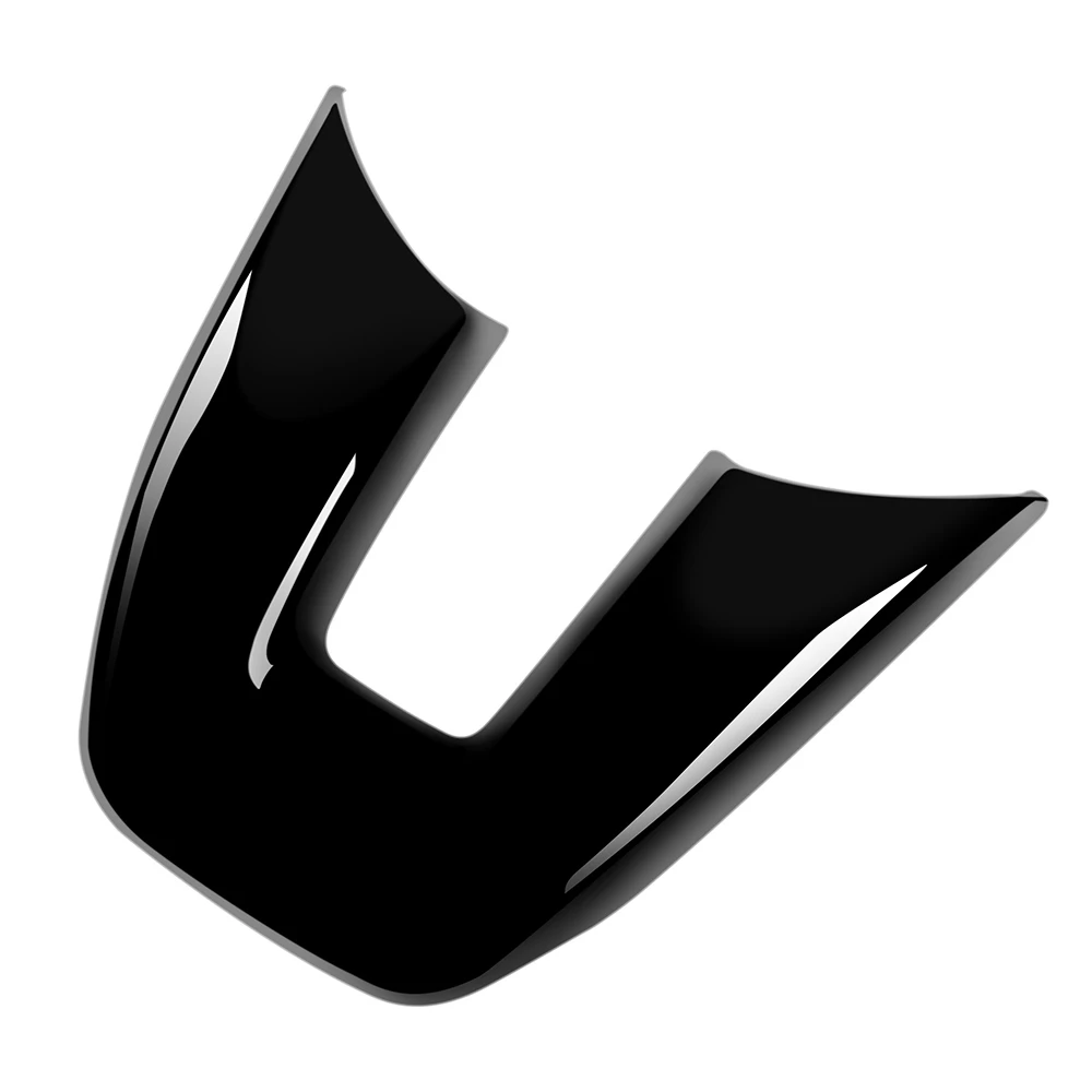 Car Glossy Black V Style Steering Wheel Panel Cover Trim Decoration Frame Sticker for Honda Vezel HR-V HRV 2021 2022