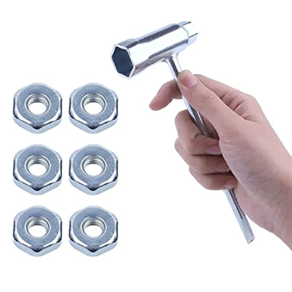 Kit de porca de aço inoxidável para motosserras compatível com modelos para 017 023 Conjunto de ferramentas perfeito para manutenção rápida