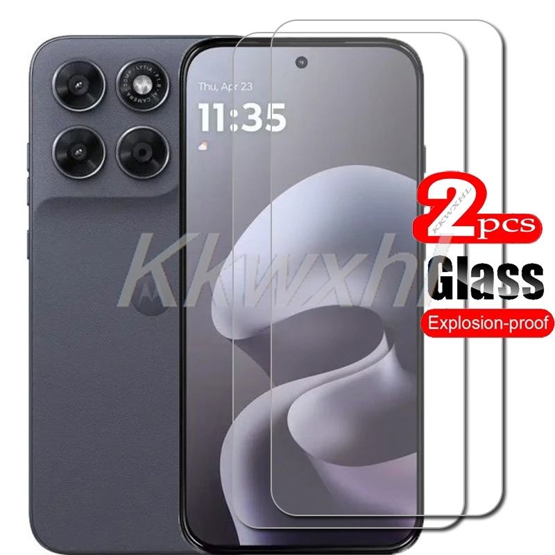 1/2PCS FÜR Motorola Moto G67 G77 Gehärtetes Glas Abdeckung AUF MotoG67 MotoG77 MotorolaMotoG67 6,78" Displayschutzfolie Transparente Folie