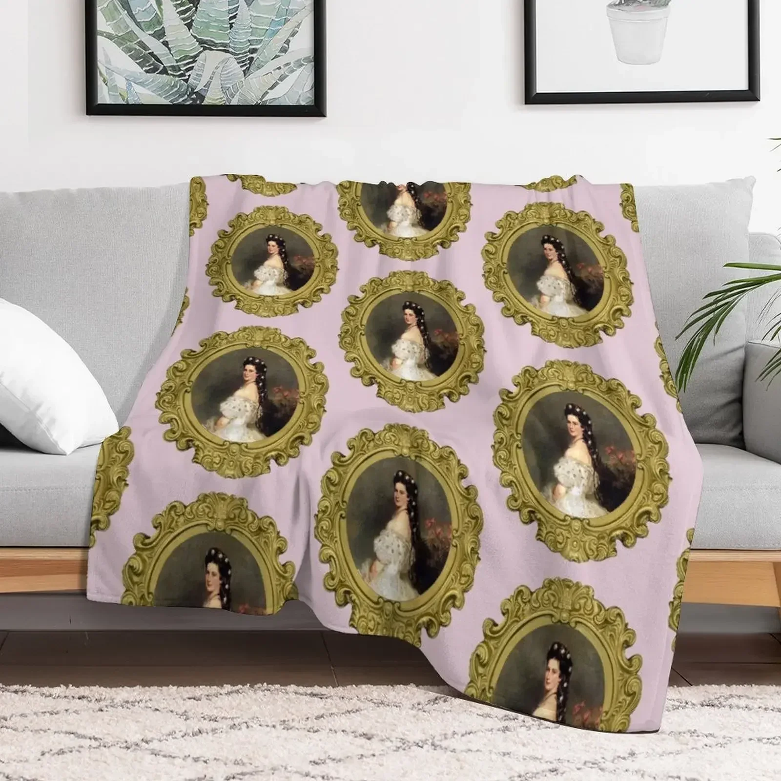 

Portrait of Princess Sissi Throw Blanket Blankets For Bed wednesday Blankets
